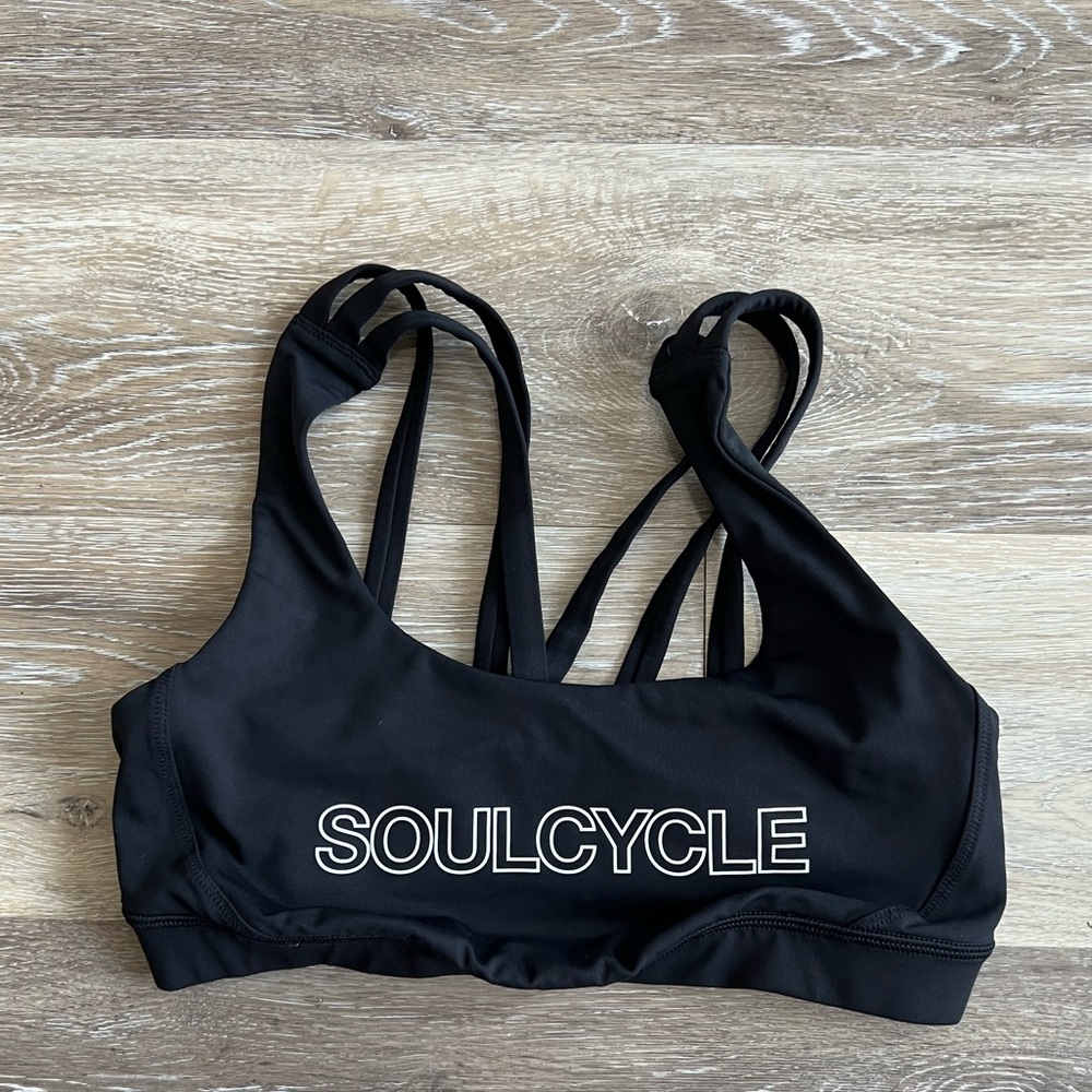 Lululemon SoulCycle black sports bra